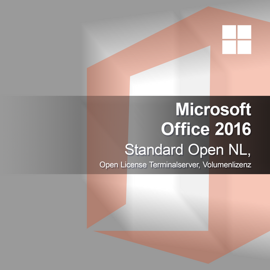 Microsoft Office 2016 Standard Open NL, Open License Terminalserver, volumelicentie