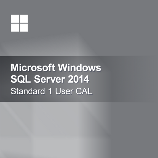 Microsoft SQL Server 2014 Standard 1 użytkownik CAL