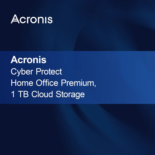 Acronis Cyber Protect Home Office Premium, 1 TB di archiviazione cloud