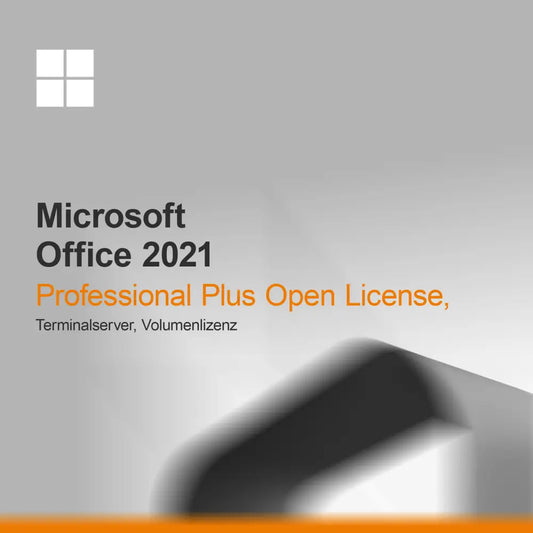Microsoft Office 2021 Professional Plus Open License, Terminalserver, volumelicentie