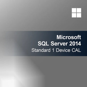 Microsoft SQL Server 2014 Standard 1 urządzenie CAL