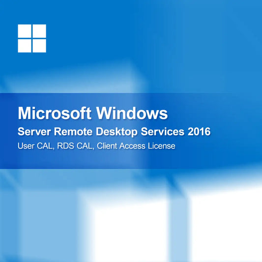 Потребителски лиценз за достъп на клиент (CAL) за Microsoft Windows Server Remote Desktop Services 2016, RDS CAL