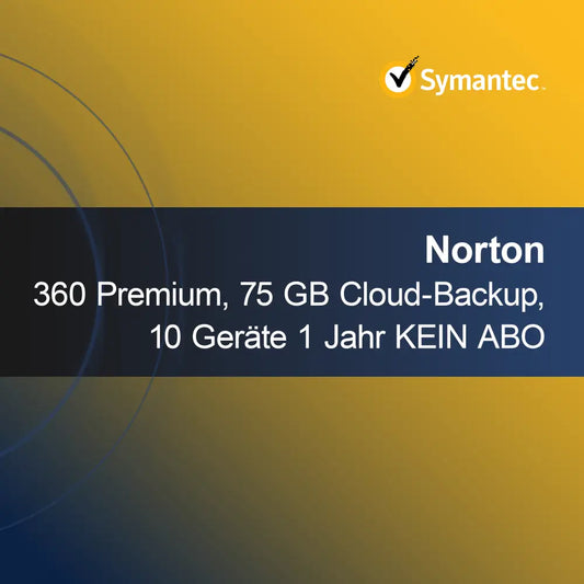Norton 360 Premium, 75 GB Cloud-Backup, 10 συσκευές 1 έτος ΧΩΡΙΣ ΣΥΝΔΡΟΜΗ
