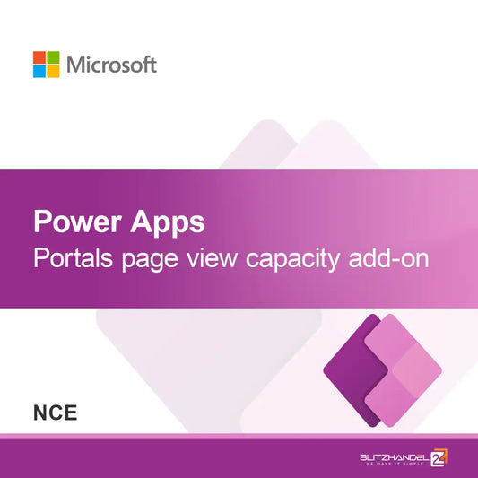 Πρόσθετο χωρητικότητας προβολής σελίδας Power Apps Portals (NCE)