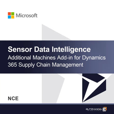 Sensor Data Intelligence Extra Machines Add-in voor Dynamics 365 Supply Chain Management (NCE)